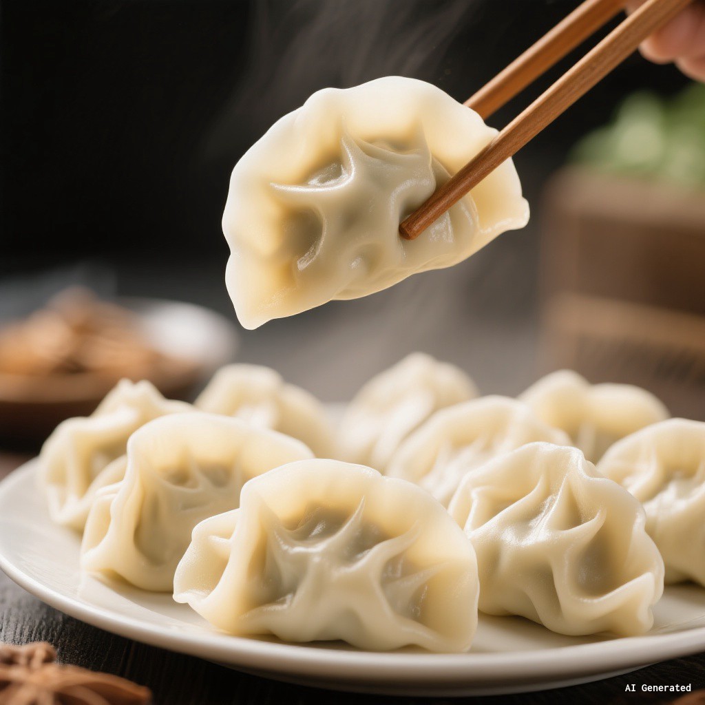 荠菜猪肉速冻水饺 1kg 装